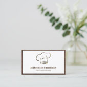 Chef Food Catering Service Professional Visitekaartje (Staand voorkant)
