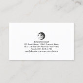 Chef Food Drank Monogram Visitekaartje (Achterkant)