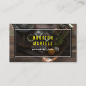 Chef Food Ingredients Visitekaartje Aangepaste kle (Voorkant)