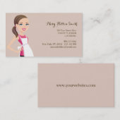 Chef for Kids Party Events Biz Card Sjabloon Visitekaartje (Voorkant / Achterkant)