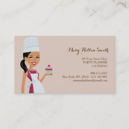 Chef for Kids Party Events Biz Card Sjabloon Visitekaartje