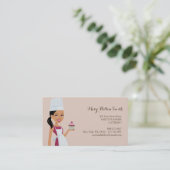 Chef for Kids Party Events Biz Card Sjabloon Visitekaartje (Staand voorkant)