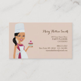 Chef for Kids Party Events Biz Card Sjabloon Visitekaartje