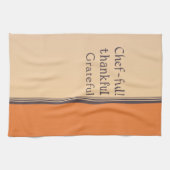 Chef-ful, dankbaar en dankbaar theedoek (Horizontaal)