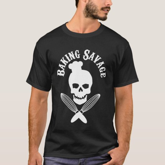 Chef - Funny Baking Gift - Distress Baker Chef B T-shirt (Voorkant)