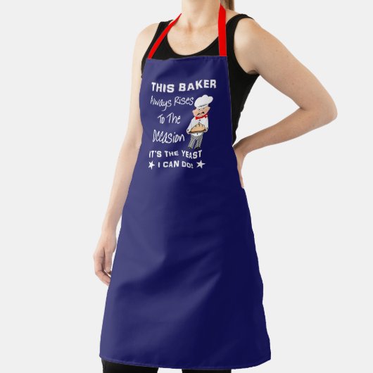 Chef Funny Baking Pun Quote voor mannen Schort (Insitu)