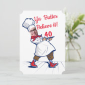 Chef Funny Birthday Cook Face vervangt Humor Fab Kaart (Staand voorkant)