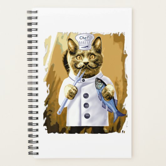Chef Funny Cat Culatory Cooking Guru Kitchen Planner (Voorkant)