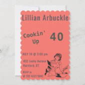 Chef 🎉 Funny Cook 40ste verjaardag Kaart (Achterkant)