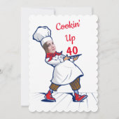Chef 🎉 Funny Cook 40ste verjaardag Kaart (Voorkant)