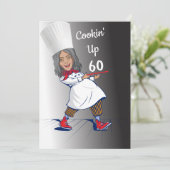 Chef 🎉 Funny Cook 60ste verjaardag Grappig Kaart (Staand voorkant)