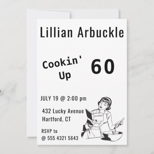 Chef 🎉 Funny Cook 60ste verjaardag Grappig Kaart (Achterkant)