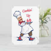 Chef 🎉 Funny Cook 60ste verjaardag Grappig Kaart (Staand voorkant)