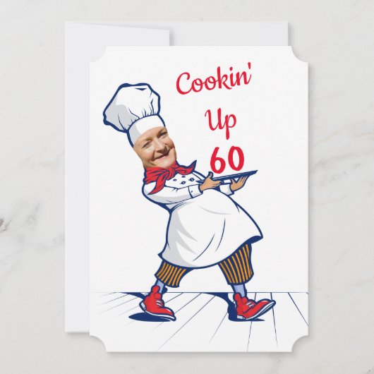 Chef 🎉 Funny Cook 60ste verjaardag Grappig Kaart (Voorkant)