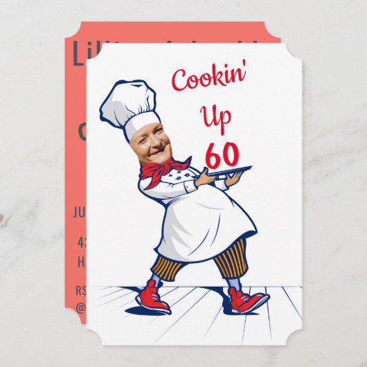 Chef 🎉 Funny Cook 60ste verjaardag Grappig Kaart (Voorkant / Achterkant)