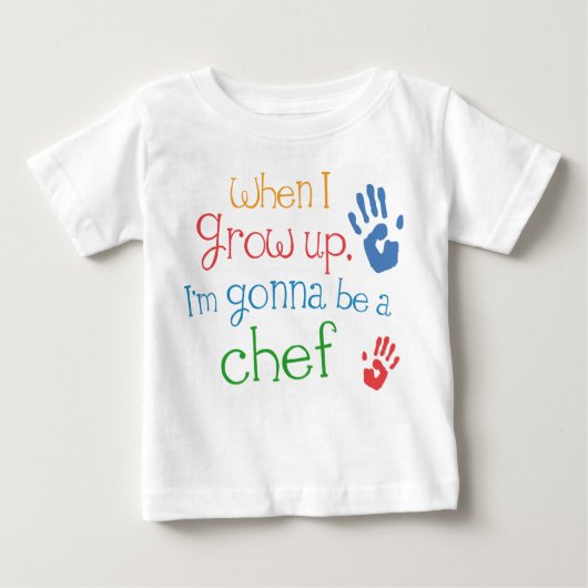 Chef (Future) Baby Baby T-Shirt (Voorkant)