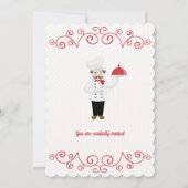 Chef Geïnspireerd Formele Inwendige Opgeroepen Uit Feestdagenkaart (Voorkant)