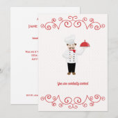 Chef geïnspireerd op formele binneninrichting kaart (Voorkant / Achterkant)