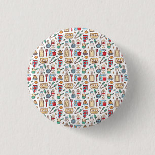 Chef Gift Enkel goed voedsel uit verse ingrediën Ronde Button 3,2 Cm