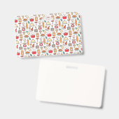 Chef Gift | No One Who Cooks Alone Badge (Voor- en achterkant)