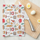Chef Gift | No One Who Cooks Alone Theedoek (Quarter Fold)