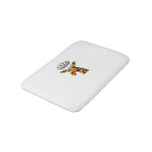 Chef Giraffe - Schattigee Giraffe in een Chef's Pe Badmat (Gekanteld)