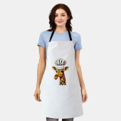 Chef Giraffe - Schattigee Giraffe in een Chef's Pe Schort (Gedragen)