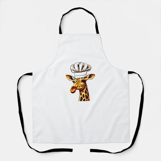 Chef Giraffe - Schattigee Giraffe in een Chef's Pe Schort (Voorkant)