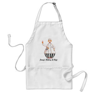 Chef Girl Cupcake Apron - met Blonde Hair Standaard Schort