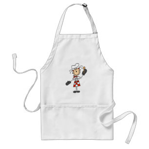 Chef Girl met Wooden Spoon Apron Standaard Schort