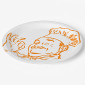 Chef goedgekeurd papieren bordje (Gekanteld)