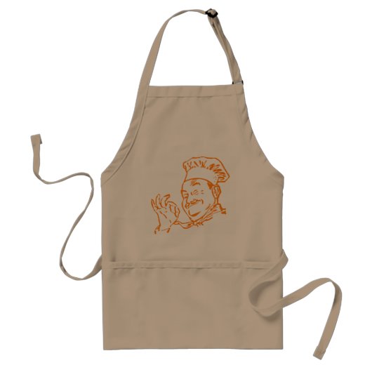 Chef goedgekeurd standaard schort (Voorkant)