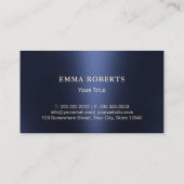 Chef Gold Pet Personal Chef Catering Service Navy Visitekaartje (Achterkant)