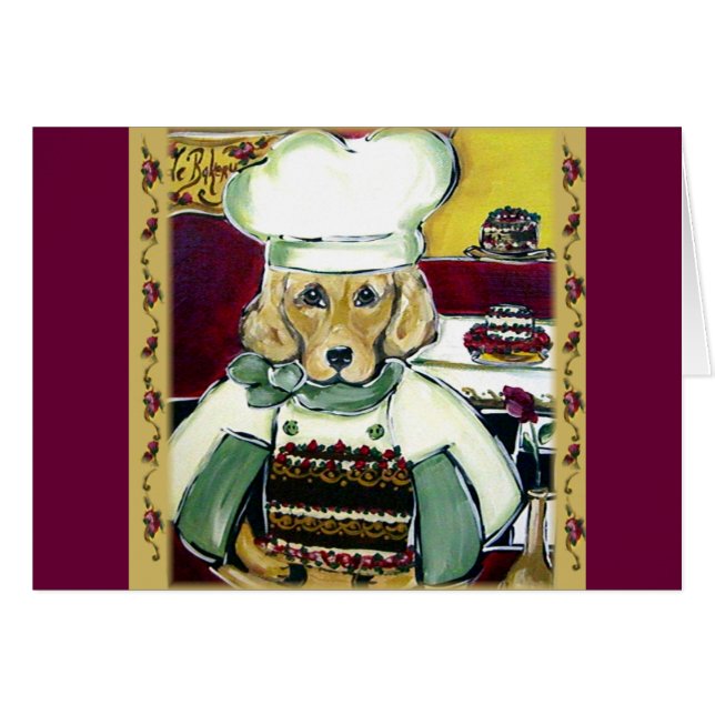 Chef Golden Retriever (Voorkant Horizontaal)
