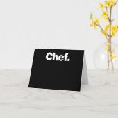 Chef | Grappig citaat over het koken Gift Kaart (Gele Bloem)