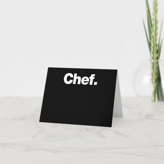 Chef | Grappig citaat over het koken Gift Kaart (Voorkant)