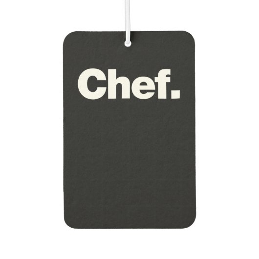 Chef | Grappig citaat over het koken Gift Luchtverfrisser (Voorkant)