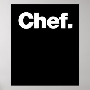 Chef   Grappig citaat over het koken Gift Poster