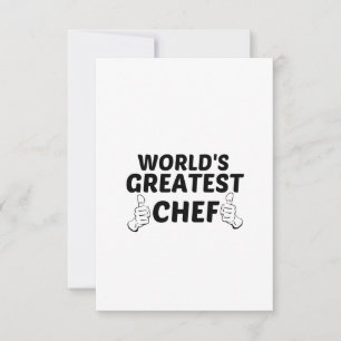 CHEF GREATEST BEDANKKAART