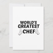 CHEF GREATEST BEDANKKAART (Voorkant)