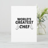 CHEF GREATEST BEDANKKAART (Staand voorkant)