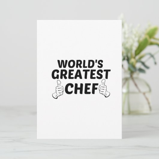 CHEF GREATEST BEDANKKAART (Staand voorkant)
