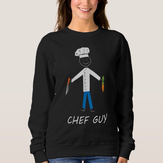 Chef Guy Keuken Restaurant Bakken Koken Enthousi Trui (Voorkant)
