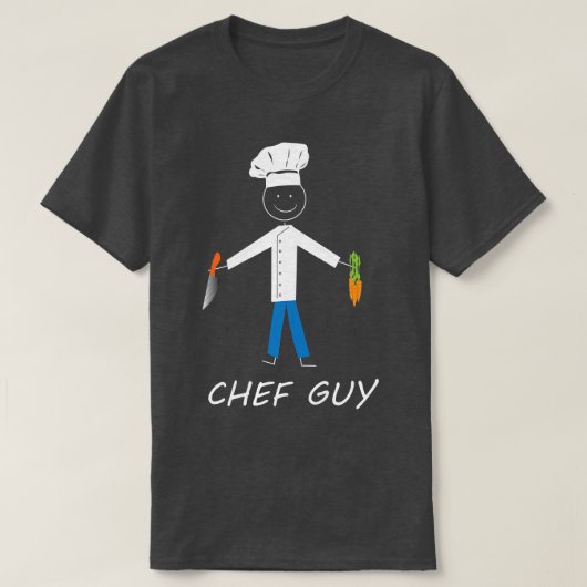 Chef Guy Kitchen Restaurant Baking Cooking Enthusi T-shirt (Design voorkant)