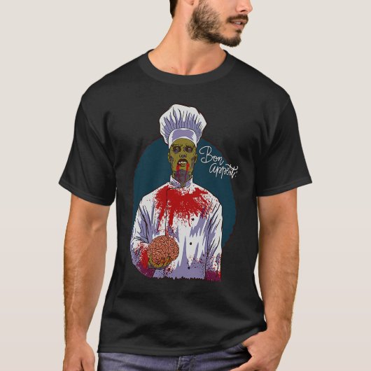 CHEF Halloween  ZOMBIE CHEF T-shirt (Voorkant)