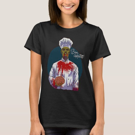 CHEF Halloween  ZOMBIE CHEF T-shirt (Voorkant)