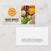 Chef Hat | culinaire kunsten | Groenten produceren Visitekaartje (Voorkant / Achterkant)