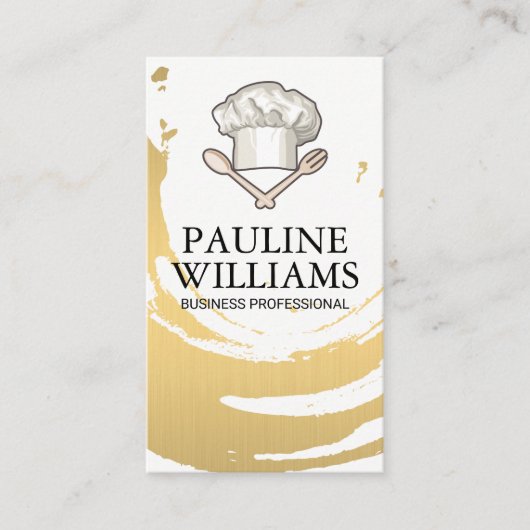 Chef Hat | Keukengereedschap Visitekaartje (Voorkant)