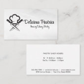 Chef Hat | mes | culinair Visitekaartje (Voorkant / Achterkant)