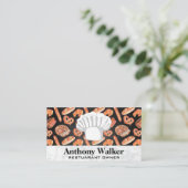 Chef Hat | Pretzels en brood Visitekaartje (Staand voorkant)